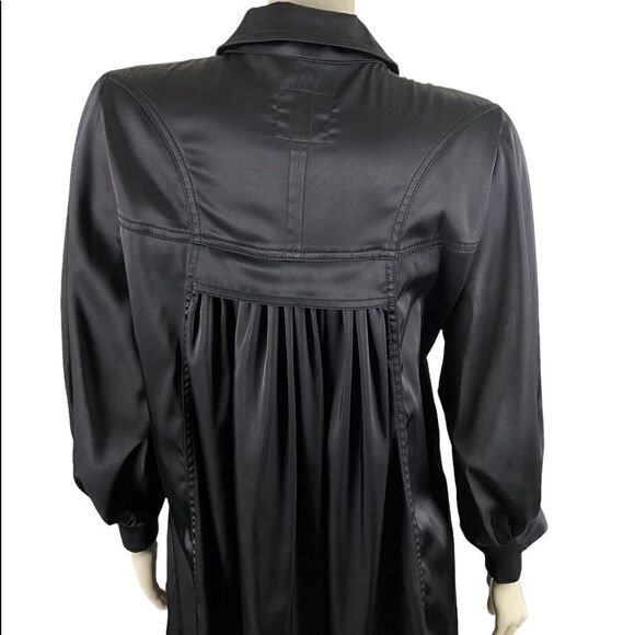 Romeo & Juliet Couture Black Swing Coat Size Large - Picture 10 of 10